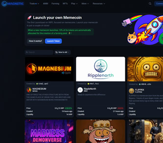 Magnetic XRPL memecoin launchpad
